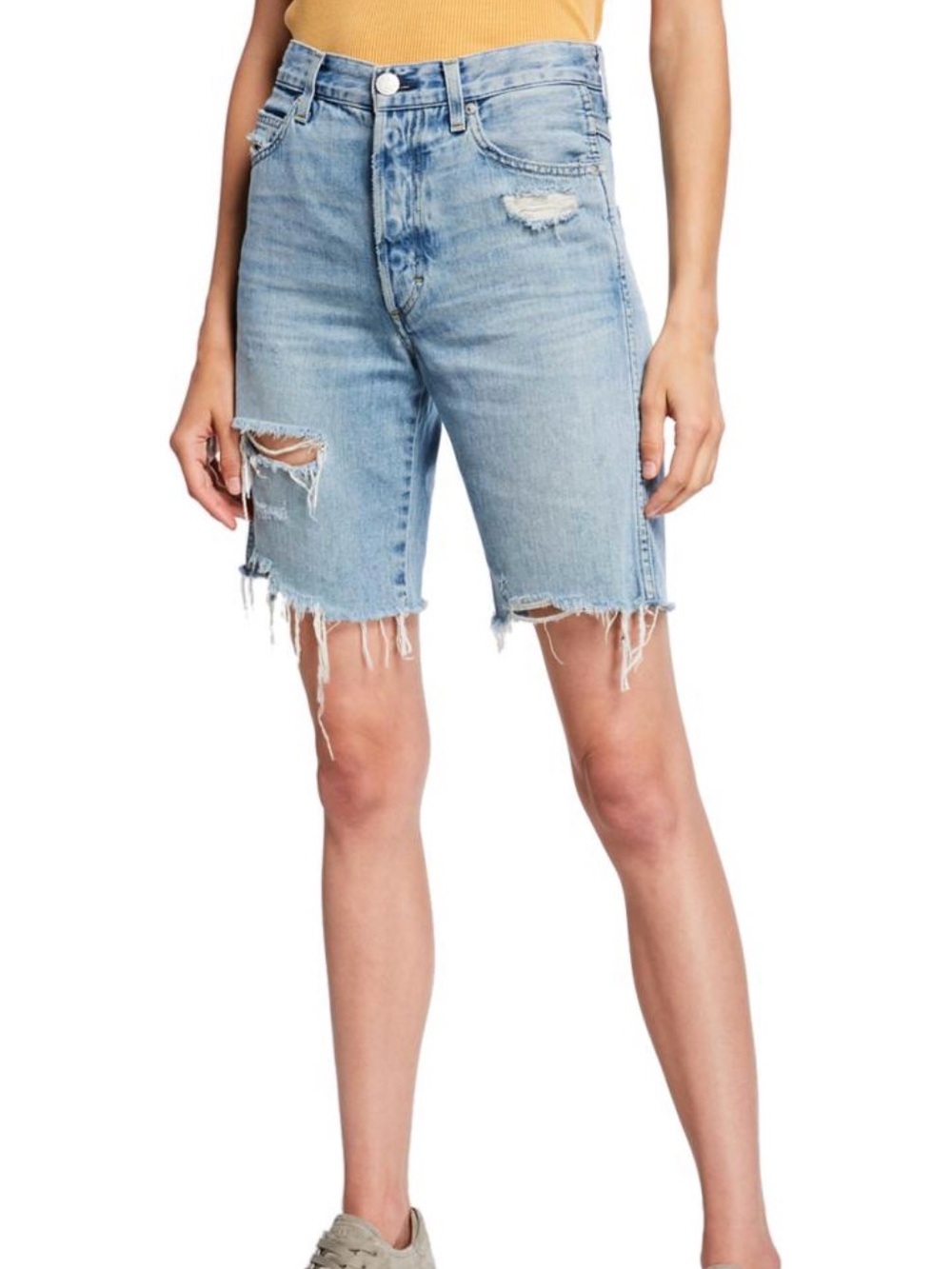 AMO Long Loverboy Cutoff Shorts